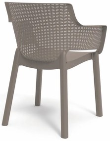 Scaun de grădină din plastic Eva, model cappuccino