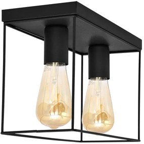 Plafonieră FINN 2xE27/15W/230V negru