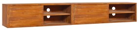 vidaXL Dulap TV montat pe perete, 180 x 30 x 30 cm, lemn masiv de tec