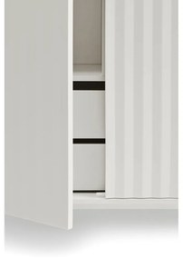 Comodă înaltă albă 97x130 cm Sierra - Teulat