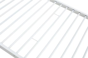 Pat supraetajat metalic Bunky alb - 90 x 200 cm