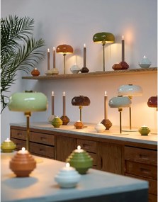 Veioză portocalie cu abajur din metal (înălțime 40 cm) Surin – Light &amp; Living