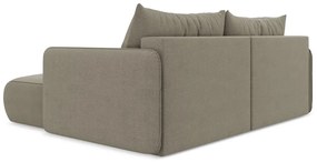 Colțar bej extensibil/cu spațiu de depozitare (cu colț pe partea dreaptă) Nanea – Makamii