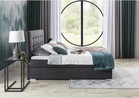 Pat lemn masiv boxspring Inez - Sawana 21, 180x200