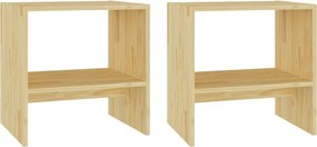 vidaXL Noptiere, 2 buc., 40x30,5x40 cm, lemn masiv de pin