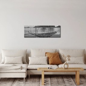 Tablou - Hamac pe plajă (cu ceas) (90x30 cm)