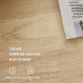 HOMCOM Cărucior Bucătărie cu 3 Niveluri, 2 Sertare Culisante, 4 Roți, Raft Reglabil, Design Modern, Alb și Lemn Natural, 89x45x89cm | Aosom Romania