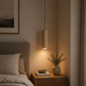 Brilliant - Pendul pe cablu LAKEWOOD 1xGU10/10W/230V Ø 10 cm maro