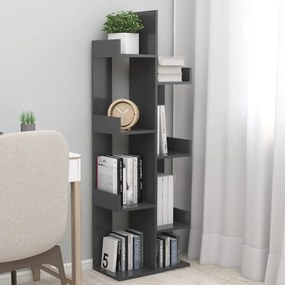 808911 vidaXL Bibliotecă, gri, 48x25,5x140 cm, PAL