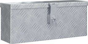 vidaXL Cutie din aluminiu, 48,5 x 14 x 20 cm, argintiu