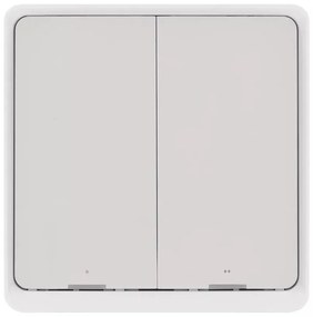 Comutator cu 2 butoane GoSmart Tuya alb