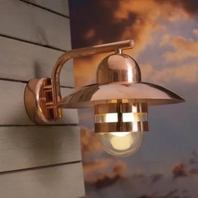Aplica de perete exterior IP54 Nibe cupru 24981030NL