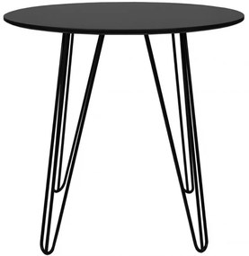 Masa rotunda pentru dining HARRY 90x90, negru