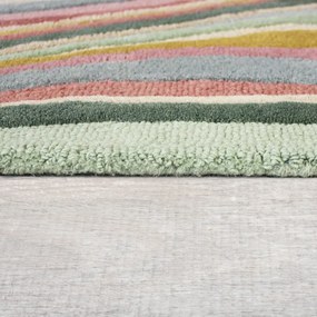 Covor tip traversă țesut manual din lână 60x230 cm Abstract Flow – Flair Rugs