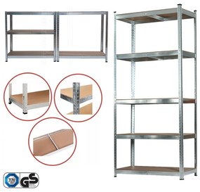 Raft rezistent 180x90x40 cm 175 kg cromat