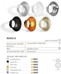 Spot aplicat tavan/plafon stil modern Remo Aluminiu