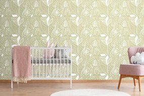 Tapet frunze magice în design verde