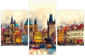 Tablou - Toamna în orașul pictat (90x60 cm)