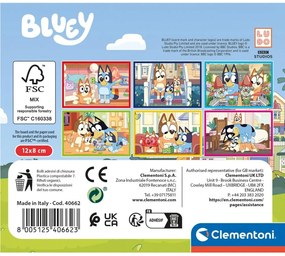 Bluey Play All Day cuburi de poveste set 6 Clementoni
