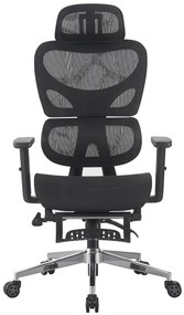 Scaun ergonomic Meta Chair Plus, suport picioare, Full Mesh, Negru