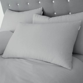 Lenjerie de pat gri din bumbac pentru pat dublu 200x200 cm – Catherine Lansfield