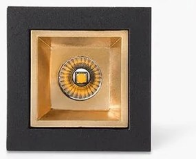 Mini Spot LED incastrabil TROOP recessed black-gold 2W 36° 2700K CRI90