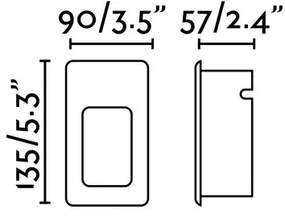 FARO 70396 - Lampă încastrată exterior LED NASE-2 LED/3W/230V IP44