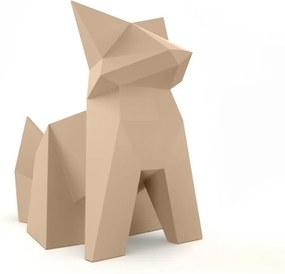 Decoratiune/ Statueta exterior sau interior Origami Kitsune, mat