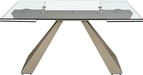 Masa extensibila deosebita design LUX Glass 160-240x100cm