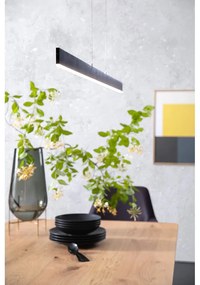 Lustră neagră LED cu intensitate reglabilă Straight – Fischer &amp; Honsel