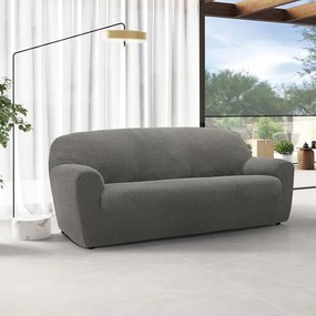 Huse super elastice HARMONIA gri fotoliu dublu (l. 140 - 180 cm)