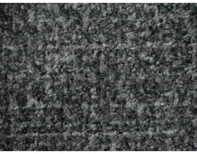 Pat matrimonial gri închis tapițat cu somieră 180x200 cm Makana – Makamii