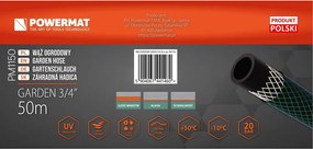 Furtun de grădină GARDEN 3/4" 50m