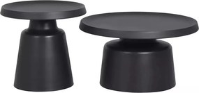 Măsuță de cafea Nerox set - negru mat
