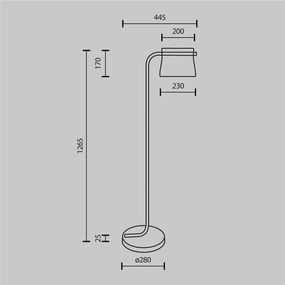 Lampadar LED design decorativ Cabaret