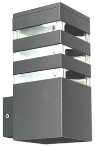 Aplică de perete LED RGBW reglabilă de exterior TEKSAS 1xE27/12W/230V IP44 antracit