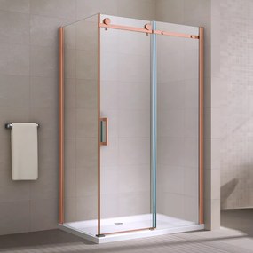 Milano Duo Rose Gold Cabină de duș 90x120, 195cm, 8mm
