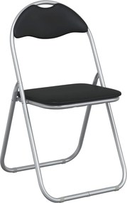 vidaXL Scaun pliant 8 pcs Negru și Gri 48 x 43,5 x 81 cm