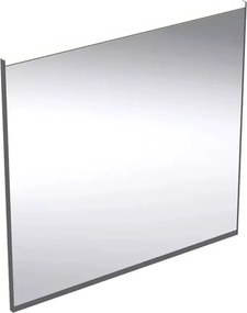 Oglinda cu iluminare si dezaburire Geberit Option Plus Square 75 cm negru - aluminiu eloxat