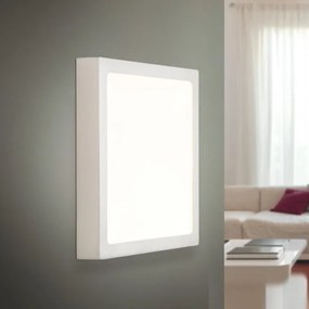 Plafoniera LED moderna design slim Lero 23x23cm aluminiu mat