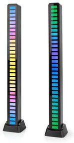 SET 2x lampă LED RGB reîncărcabilă de masă Nedis GALDP110BK LED/250 mAh