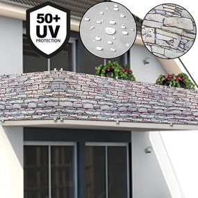 Paravan protectie balcon/gard Model piatra 5 m