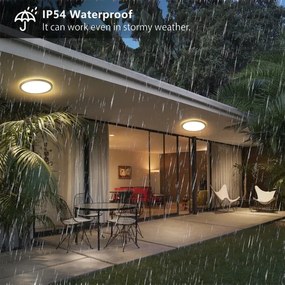 Brilagi - Corp de iluminat LED pentru baie ULTRA SLIM, 12W, 230V, Ø 22,5 cm, auriu, IP54