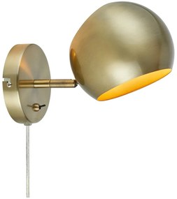 Lampă de perete Markslöjd 108754 EDGAR 1xE14/40W/230V auriu