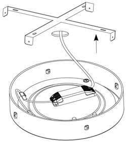 Eglo FUEVA 1 (97271) - Plafonieră LED dimabilă, 1xLED/25W/230V, 3000K