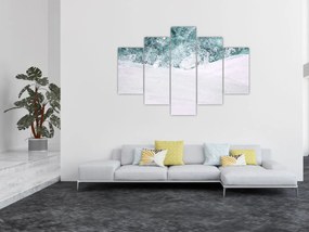 Tablou - Turcoaz abstractizare (150x105 cm)