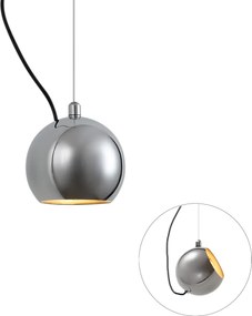 Lampă suspendată de design cromată pentru sistem de șină monofazat - Slimline Sara