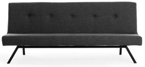 Canapea 2 locuri LOKO, gri închis