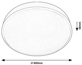 Plafonieră LED Rabalux 3260 Octav, crom