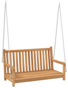 Banca balansoar, lemn masiv de tec, 114x60x64 cm 114 x 60 x 64 cm